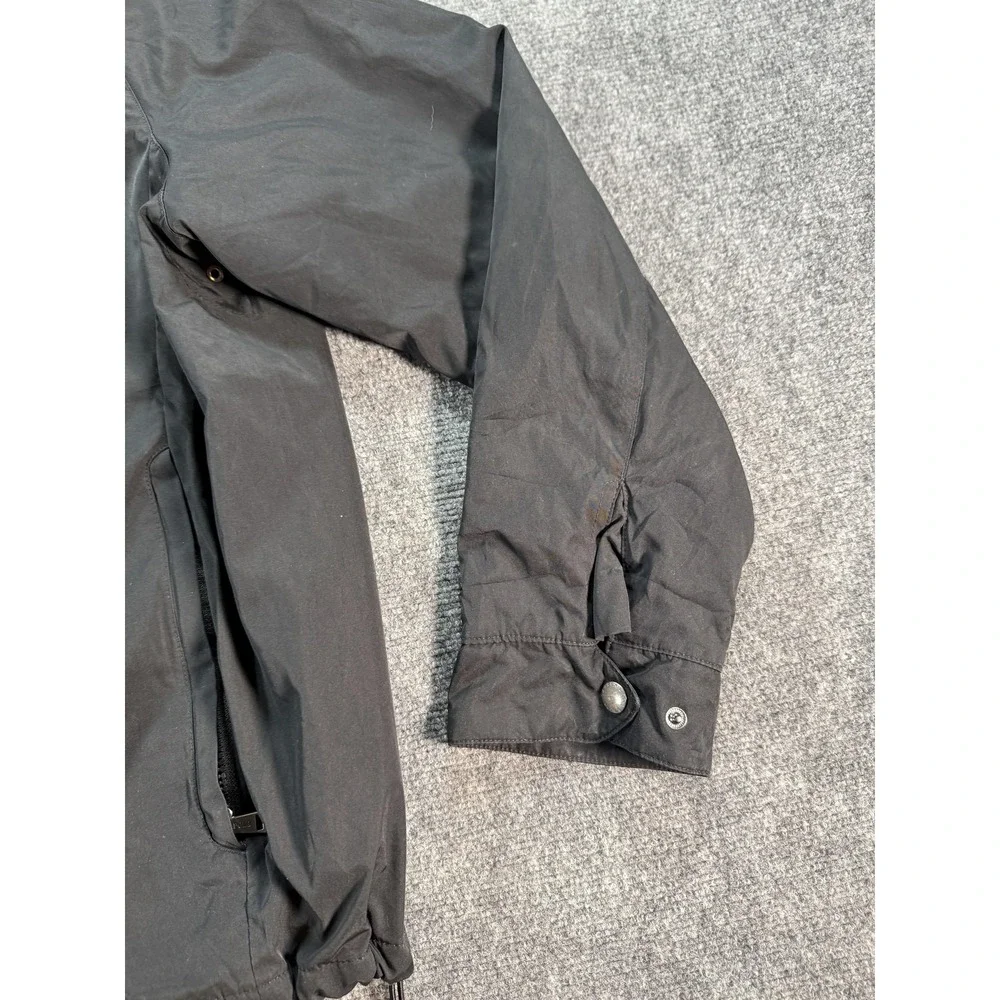Polo Ralph Lauren Jacket Mens 2XL Black Hooded Quilted Lined Zip Windbreaker‎